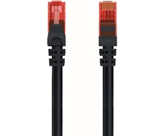 Welly Enjoy Wy40153 tinklo patch kabelis, 6 kategorija, U/utp Ethernet Gigabit Lan Rj45, 3 m, Pvc Cu Awg 26/7, juodas