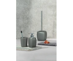 Wenko 20025100 wc šepetėlių rinkinys Faro pilkas, keraminis, 12 x 40 x 12 cm, pilkas