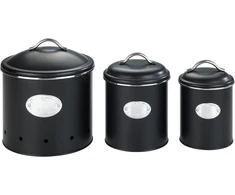 Wenko Nero maisto laikymo indas, 4l, juodas, su oro skylutėmis