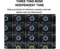 Weymic E-series profesionalus mikšeris įrašymui Dj scenos karaoke muzikos aplikacijoms su Usb jungtimi kompiuterio įrašymui, Xlr mikrofono lizdas, 48v maitinimas profesionalams (8 kanalų)