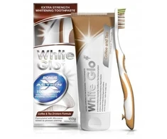 White Glo Baltas Glo Coffee &amp; Tea Drinkers pasta 100 ml + šepetėlis
