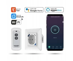 Wifi lizdas Tuya įkroviklis 20w Usb-c Usb-a energijos matavimas su nuotoliniu valdymu