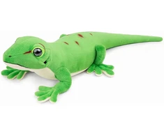 Wigiwama Lilizzhoumax arklių salos gekono pliušinis žaislas 40 cm, imituotas gyvūnas, kawaii gekono minkštas žaislas, realistiškas pliušinis roplių žaislas, laukinių gyvūnų dovana vaikams, kimštinis žaislas, gimtadienio dovana, žalias
