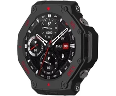 Wiikai 2 apsauginių dėklų rinkinys, suderinamas su Amazfit T-rex 3, visapusiška apsauga, buferio dėklas, apsauginis dėklas, juodas, raudonas