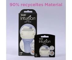 Wilkinson Sword Intuition Dry Skin skutimosi peiliukai moterims, 3 vnt.
