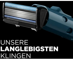 Wilkinson Sword - The Icon skustuvo galvutės, 4 x atsarginės galvutės, deimantu dengtas 5 ašmenų skustuvas