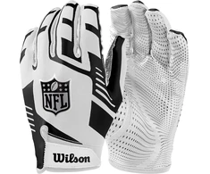 Wilson amerikietiškojo futbolo pirštinės Nfl Stretch Fit Receiver Glove, balta/juoda