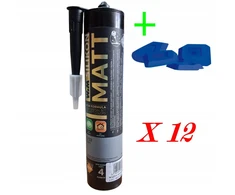 Wim matinis silikonas Matt 1/13 113 300ml Neutralus Pilkas Pilkas Stone + Kubeliai