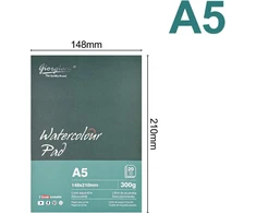 Wingluge akvarelinis popierius A5 300g/m², akvarelės bloknotas piešimui, akvarelinis popierius piešimo popierius, akvarelinis popierius, piešimo popierius, akvarelinio popieriaus bloknotas, piešimo bloknotas 148 x 210 mm