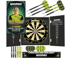 Winmau Michael Van Gerwen rinkinys: spintelė, taikinys, smiginis, priedai