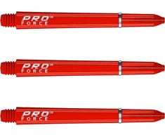 Winmau Pro-force Raudona Medium Nailoniniai smiginio koteliai su žiediniu sukibimu - 1 komplektas pakuotėje (iš viso 3 koteliai)