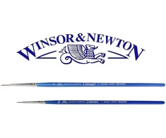 Winsor &amp; Newton trumpų kotelių akvarelinių teptukų serija 111. Nr. 00, 2 ir 1 kortelė