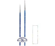 Winsor &amp; Newton trumpų kotelių akvarelinių teptukų serija 111. Nr. 00, 2 ir 1 kortelė