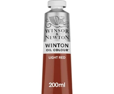 Winsor &amp; Newton Winton 8840593 aukštos kokybės aliejiniai dažai - 200 ml tūbelė su tolygia konsistencija, atsparūs šviesai, gerai dengiantys, sodrūs spalvos pigmentais - šviesiai raudona