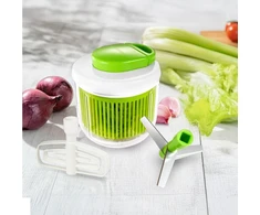 Wintem smulkintuvas su šluotele, krepšeliu ir nerūdijančio plieno ašmenimis - universalus ir kompaktiškas dydis, idealus įvairiems maisto produktams smulkinti ir padažams gaminti