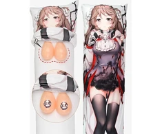 Wisfancy silikoninės krūtys Dakimakura anime, minkštos ir tikroviškos, tinka japoniškoms apkabinimo pagalvėms 160 x 50 cm, (dd Cup, 1200 g/pora)