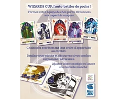 Wizards Cup – strateginis stalo žaidimas 2 žaidėjams – kortų žaidimas – taktinis duelis – nuo 12 metų – apmąstymas – kišeninis dydis – žaidimų dėžutė Blackrock Games