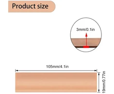 Wjuan 105mm x 20mm x 3mm metalinis vario bėgelis, puikus laidumas, didelio grynumo vario lakštas, lengvai apdirbama vario plokštė, įrangos laidai