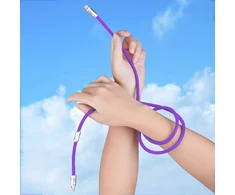 Wlgq Usb C į Usb C Pd100w, malonus odai skysto silikono medžiagos greito įkrovimo kabelis, Usb Type C sąsajos įrenginio universalus įkrovimo kabelis (violetinis)