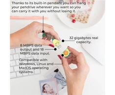 Wondee Mr. Wonderful dovanų rinkinys Avocado rašiklis Usb 32gb + pelės kilimėlis su riešo atrama originalios dovanos moterims ir mergaitėms gimtadienio ir kalėdų dovanos