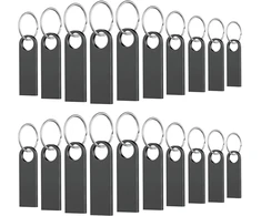 Wooolken Metalinis Usb Raktas 2 Gb 20 vnt. pakuotė, atsparus vandeniui 2.0 Mini Usb Raktas 2 Gb Įvairiaspalvė 20 vnt. pakuotė, skirta nešiojamam kompiuteriui, kompiuteriui, televizoriui, automobiliui