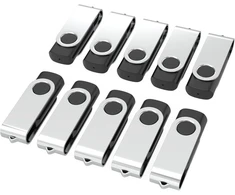 Wooolken Usb 2.0 atmintinė 16 Gb, 10 vnt. Usb atmintinių (juodos)