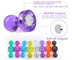 Woxjena magnetai lentai, 32 vnt., 11 x 17 mm, plastikiniai magnetai, kūgio formos magnetai, magnetai šaldytuvui, magnetinei lentai, skelbimų lentai
