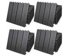Wpc terasinės plytelės balkonams, grindų danga, 44 vnt., 30x30 cm, 4 m²