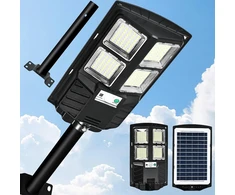 Wsatn 400 W led saulės gatvės šviestuvas, 6500 K saulės šviestuvai lauko naudojimui su judesio davikliu, ip65 vandeniui atsparus lauko gatvės šviestuvas su nuotoliniu valdymu