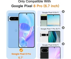 Wsiiroon skaidrus telefono dėklas, skirtas google pixel 8 pro, atsparus smūgiams, įbrėžimams, pirštų atspaudams, neslystantis, apsaugantis nuo kritimo, apsauginis dėklas, palaiko belaidį įkrovimą, skirtas pixel 8 pro