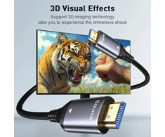 Wtpgti 8k Hdmi šviesolaidinis kabelis 20 m, Hdmi 2.1 kabelis 48 Gbps itin didelės spartos, skirtas montuoti sienoje Cl3, Aoc 8k @ 60hz, 4k @ 120hz/144hz dinaminis Hdr Earc Dolby Hdcp2.2 suderinamas su Ps5, XBOX Seriesx, Pc