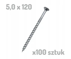 Wurth Wupofast Pz 2 Medvaržtis medžiui 5x120/70 5x120mm x 100 vnt.
