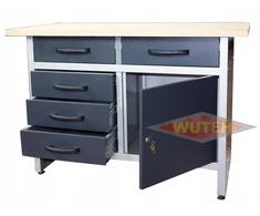 Wuteh garažo dirbtuvių stalas 120cm S5d1 juodas