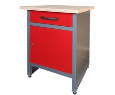 Wuteh garažo dirbtuvių stalas 60cm x 60 cm S1d1 Pb raudonas