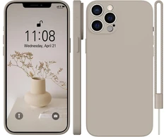 Wxx silikoninis dėklas, skirtas iphone 12 pro max, mobiliojo telefono dėklas, skirtas iphone 12 pro max, plonas, su mikropluoštu, atsparus įbrėžimams, visapusiškai apsaugantis dėklas, skirtas iphone 12 pro max 6.7 colio, titano pilkos spalvos
