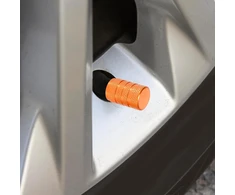 X Autohaux Universalinis Apvalus Automobilio Vožtuvo Dangtelis 7 mm Oranžinis (4 vnt.)