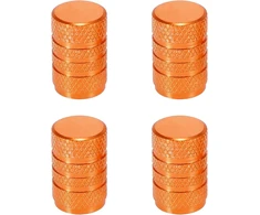 X Autohaux Universalinis Apvalus Automobilio Vožtuvo Dangtelis 7 mm Oranžinis (4 vnt.)