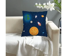 Xbfocnh vaikiškas dekoratyvinis pagalvėlės užvalkalas su raštu 45 x 45 cm, 1 vnt. kūdikių pagalvėlių užvalkalai vežimėliams, organinės medvilnės pagalvės užvalkalas su užtrauktuku