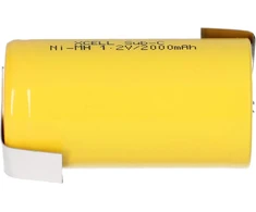 Atminties kortelė Xcell Sub-c akumuliatoriaus elementas – 2000 Mah / 1,2 V / Nimh su Z litavimo ąsele – aukštos kokybės prekės ženklo elementas pramoninės kokybės