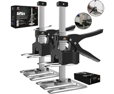 Xclifes Arm Tool Lifter, 2 vnt. darbo jėgą taupantis sienų plytelių rūšiuotuvas, daugiafunkcis aukščio reguliavimas, kėlimo įrenginys, durų panelė, kėlimo lenta, keltuvas, darbo jėgą taupantis įrankis vyrams