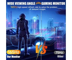Xgaming lenktas monitorius 27 colių, 1500r, su 165hz Wqhd (2560x1440), 1ms Mprt, Amd Freesync, Hdr, akių apsauga, monitorius 144hz, Vesa montavimas, Displayport2.0, Hdmi1.4