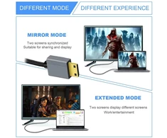 Xiwai Mini Hdmi 2.1 jungtis (tėtis) į Hdmi jungtį (tėtis) 8k 60hz spiralinis kabelis 100cm, skirtas Hdtv kompiuteriui, nešiojamam kompiuteriui, monitoriui