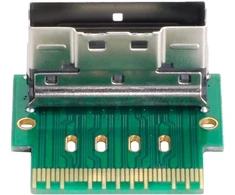 Xiwai Pci-e Slimline Sas 4.0 Sff-8654 8i 74pin į Sff-8654 74pin jungtis iš tėviškos į moterišką prailginimo adapterį kampuoti testavimo įrankiai