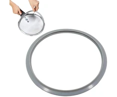 Xiwjlwo Atsarginės dalys Wmf slėginei viryklei, 22 cm sandarinimo žiedas ir 2 x gaminimo signalo sandariklis, suderinamas su Wmf Perfect 2,5 L - 8,5 L, silikoninis sandarinimo rinkinys 22 cm dangčiui