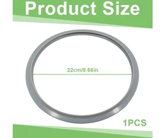 Xiwjlwo Atsarginės dalys Wmf slėginei viryklei, 22 cm sandarinimo žiedas ir 2 x gaminimo signalo sandariklis, suderinamas su Wmf Perfect 2,5 L - 8,5 L, silikoninis sandarinimo rinkinys 22 cm dangčiui
