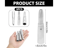 Xlr Male į 6.35mm Jack Female Audio Adapteris (3 vnt.)