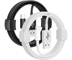 Xrx įkrovimo laidas iphone 15/16 automobiliui, usb a į usb c greito įkrovimo laidas, skirtas iphone 16e, 16/15 pro max, 15 16 plus, type c automobilinis laidas juodas + baltas 1 m, 2 vnt. pakuotė, type c, skirtas ipad pro, airpods 4 įkrovikliui