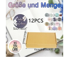 Xuigort 12 magnetų rinkinys magnetinei lentai, šaldytuvo magnetai, citatų magnetai lentai, posakiai, magnetinis rinkinys, skirtas lentoms, šaldytuvams, nuotraukoms ir kt. (apvalūs/30 mm)