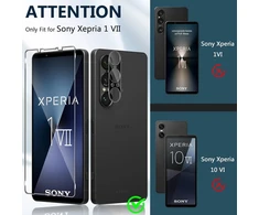 Xunzii Ekrano apsauga, skirta Sony Xperia 1 Vii 5g, grūdintas stiklas su kameros apsauga [3+2 vienetai], 0,33 mm itin skaidri plėvelė, 9h kietumo ekrano apsauga, apsauginis stiklas nuo įbrėžimų