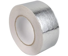 Xzrdingjie aliuminio juosta, lipni aliuminio juosta, thermoshield, karščio apsaugos juosta, sustiprinta stiklo tinklelio audiniu, 25 m temperatūrai atspari izoliacinė juosta (5 cm x 25 m)